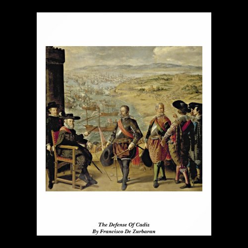 The Defense Of Cadiz By Francisco De Zurbaran Print