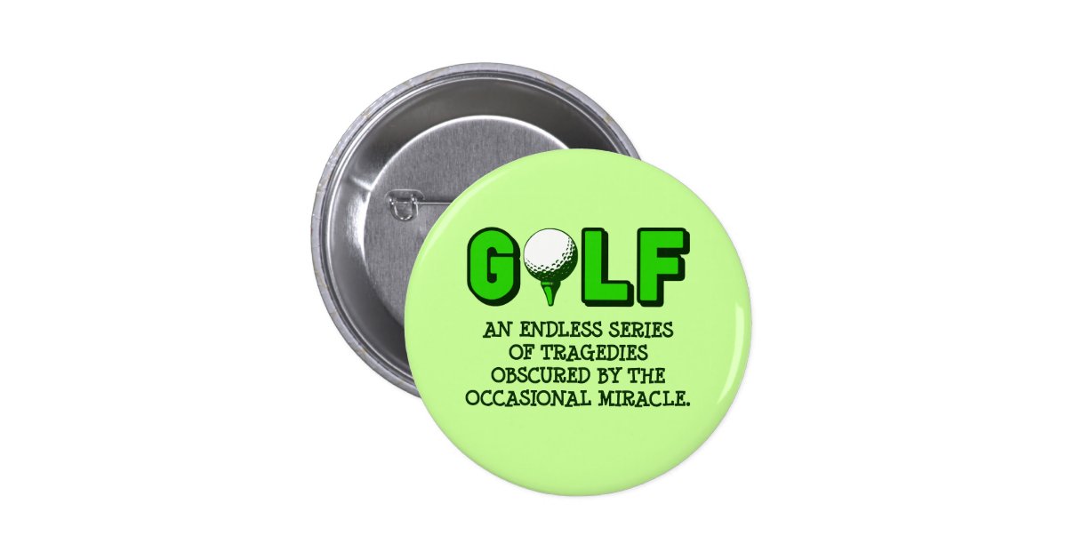 THE DEFINITION OF GOLF PINBACK BUTTON Zazzle