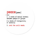 the definition of peace sticker