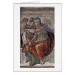 The Delphic Sibyl By Michelangelo Buonarroti Greeting Cards