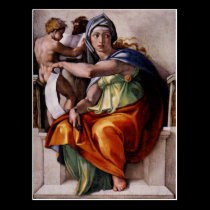 The Delphic Sibyl Postcard postcards