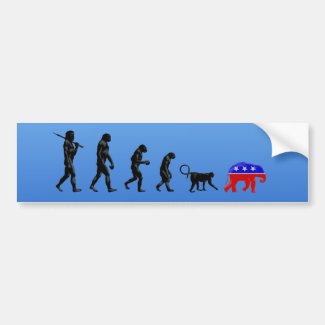 The Democratic Theory of Devolution Car Bumper Sticker