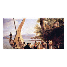 The Departure Of The Wedding Party By Toepffer Photo Greeting Card