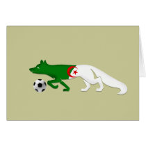 The Desert fox Algeria flag Le Fennec soccer gifts cards by LesFennecs The Desert fox Algeria flag Le Fennec soccer gifts cards
