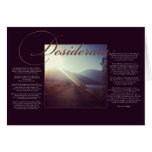 The Desiderata | Inspirational Poem about Life Greeting Card