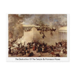 The Destruction Of The Temple By Francesco Hayez Postcard