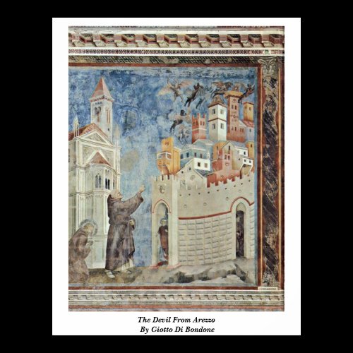 The Devil From Arezzo By Giotto Di Bondone Poster