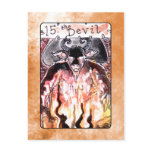 The Devil Tarot Card postcards