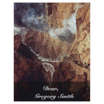The Devil'S Bridge St. Gotthard By Turner Joseph M Personalized Flyer