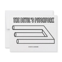 The Devil's Pitchfork (Optical Illusion) invitations