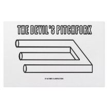 The Devil's Pitchfork (Optical Illusion) stationery