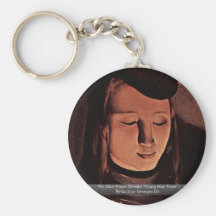 The Dice Player Details: Young Man Front Key Chain