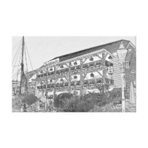 The Dickens Inn Pub London Stretched Canvas Print