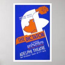 The Dictator Farce 1940 WPA Posters