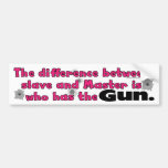 The Difference Between Slave and Master Bumper Sticker