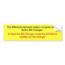 The difference bumper sticker