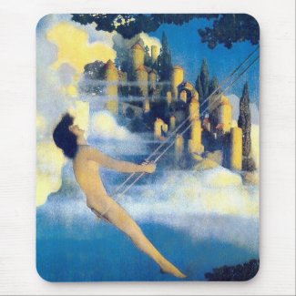 The Dinky Bird, Maxfield Parrish mousepad