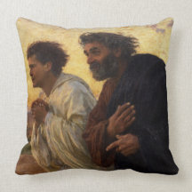 The Disciples Peter and John Running Pillow
