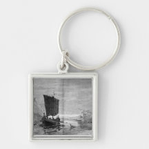 The Discovery of Greenland Key Chain