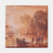 The Disembarkation of Warriors in a Port Magnets