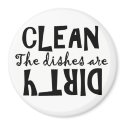 The Dishes Are . . . Clean or Dirty? magnets by malibuitalian The Dishes Are . . . Clean or Dirty? magnets