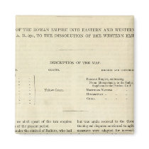 The Dissolution of the Western Empire 476 AD Magnet