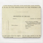 The Dissolution of the Western Empire 476 AD mousepads