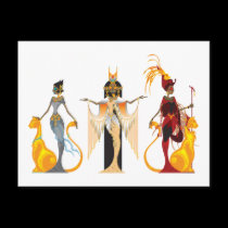 The Divas of Egypt Postcards postcards