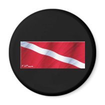 The Dive Flag Collection Fridge Magnet