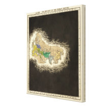The Division of The Roman Empire 395 AD Stretched Canvas Print