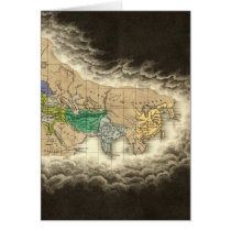 The Division of The Roman Empire 395 AD Greeting Cards