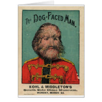 The Dog Faced Man Greeting Cards