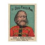 The Dog Faced Man postcards