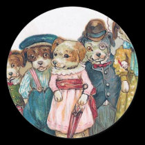 "The Dog Family" Vintage stickers