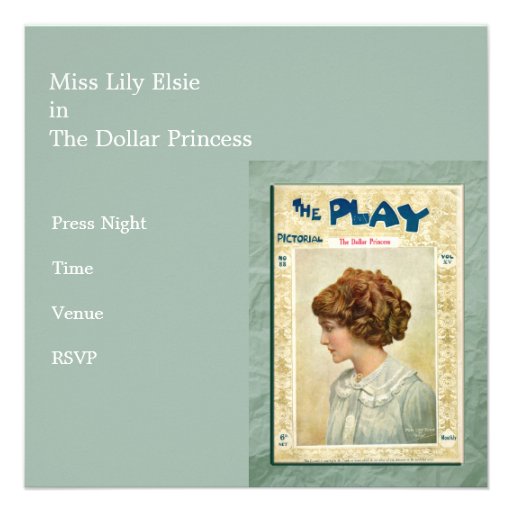 The Dollar Princess Invitation