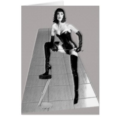 The Dominatrix 3D Cards by uniqueandkinky