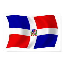 The Dominican Republic Flag Poster Print by LivingFlags2 The Dominican Republic Flag Poster Print