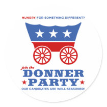 The Donner Party - hungry for something different? Sticker