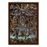 The Doomsday Fresco On The Altar Wall Of The Sisti Greeting Cards