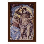 The Doomsday Fresco On The Altar Wall Of The Sisti Greeting Card