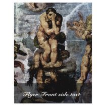 The Doomsday Fresco On The Altar Wall Of The Sisti Custom Flyer