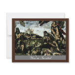 The Doomsday Fresco On The Altar Wall Of The Sisti Custom Invites