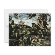 The Doomsday Fresco On The Altar Wall Of The Sisti Personalized Announcements