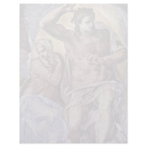 The Doomsday Fresco On The Altar Wall Of The Sisti Letterhead Template