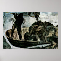 The Doomsday Fresco On The Altar Wall Of The Sisti Print