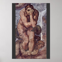 The Doomsday Fresco On The Altar Wall Of The Sisti Print