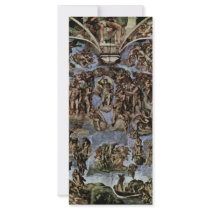 The Doomsday Fresco On The Altar Wall Of The Sisti Customized Rack Card
