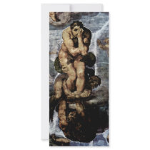 The Doomsday Fresco On The Altar Wall Of The Sisti Rack Card Template