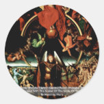 The Doomsday Weighs Triptych Central Panel Round Stickers