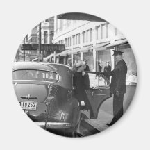 The Doorman at Frederick & Nelson Fridge Magnet